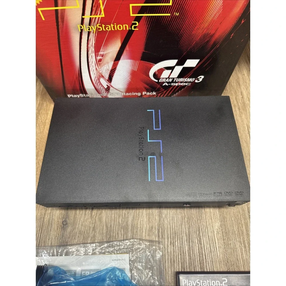 Sony PlayStation 2 Gran Turismo 3 Console Bundle CIB Complete WOW Look/Read